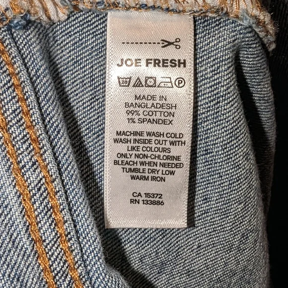*NWT* Joe Fresh High Rise Straight Jeans, Plus Size 18W - Picture 5 of 7